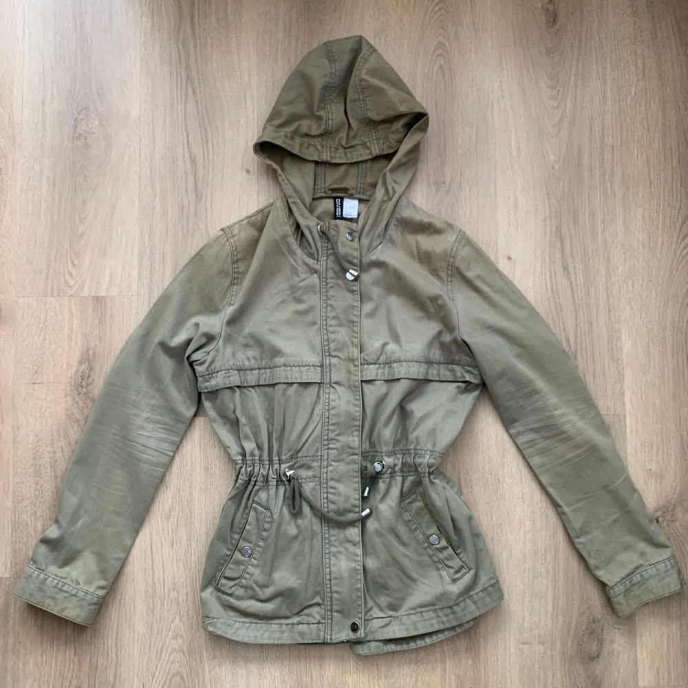 Army Green Fall Parka Jacket